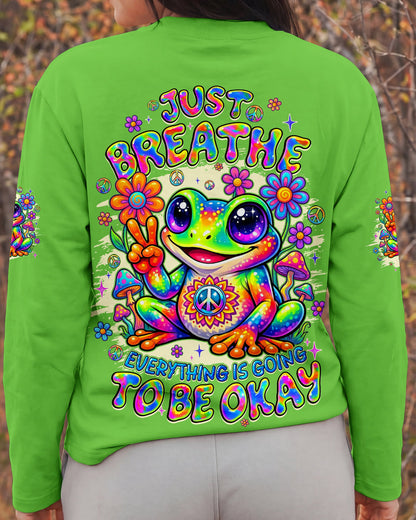 JUST BREATHE FROG ALL OVER PRINT - TYQY1605262
