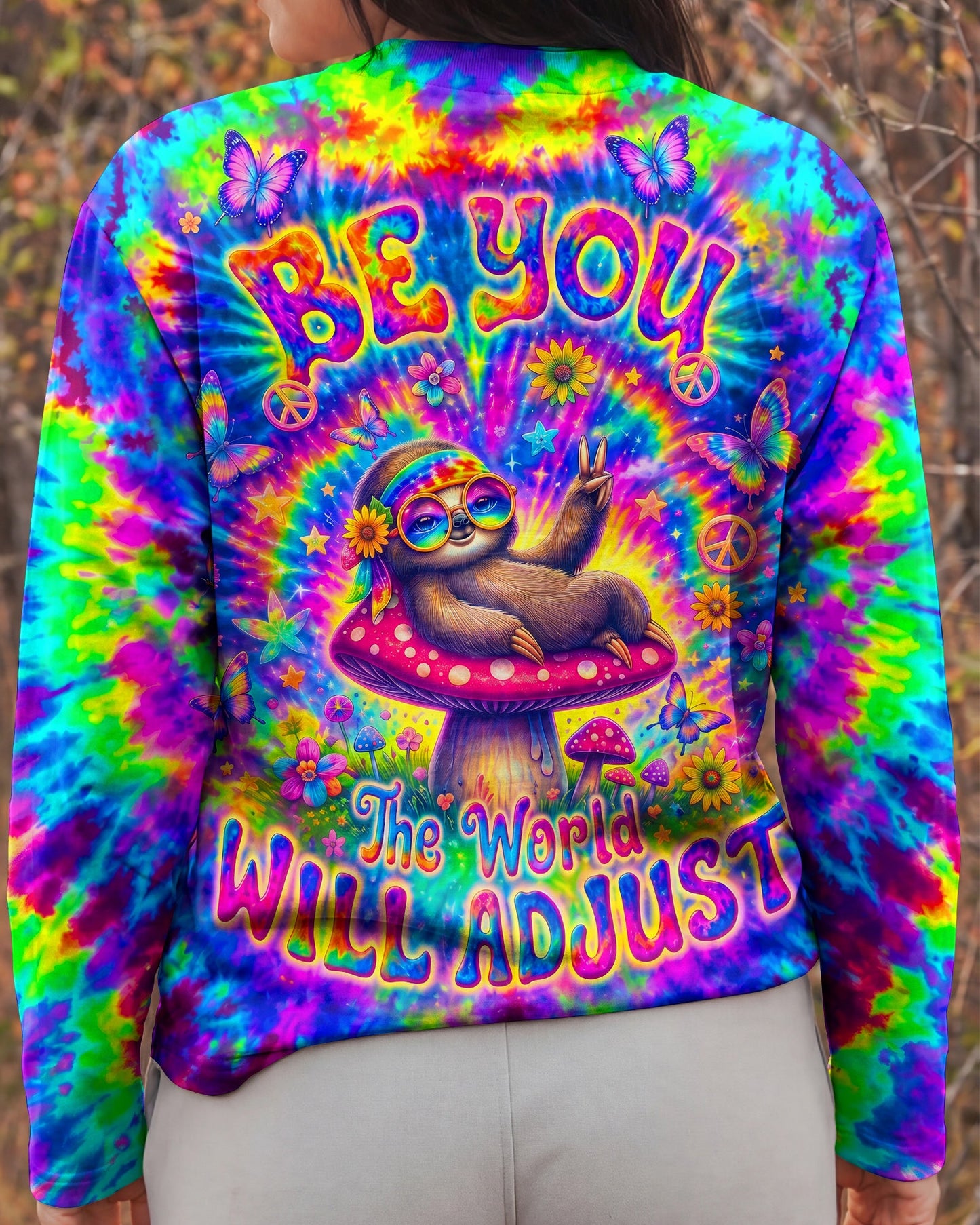 BE YOU HIPPIE SLOTH ALL OVER PRINT - RI0707262