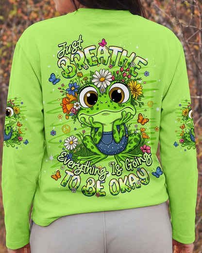 JUST BREATHE FROG ALL OVER PRINT - TLHG2206263
