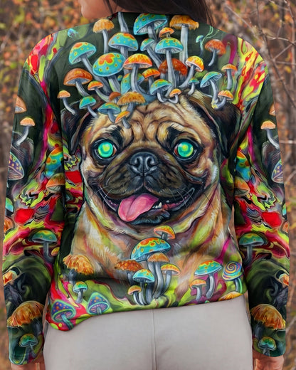 VIBRANT PUG MAGIC MUSHROOM ALL OVER PRINT - RITD0906261