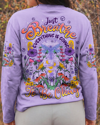 JUST BREATHE EVERYTHING IS GOING TO BE OKAY ALL OVER PRINT - TYPQ2204261