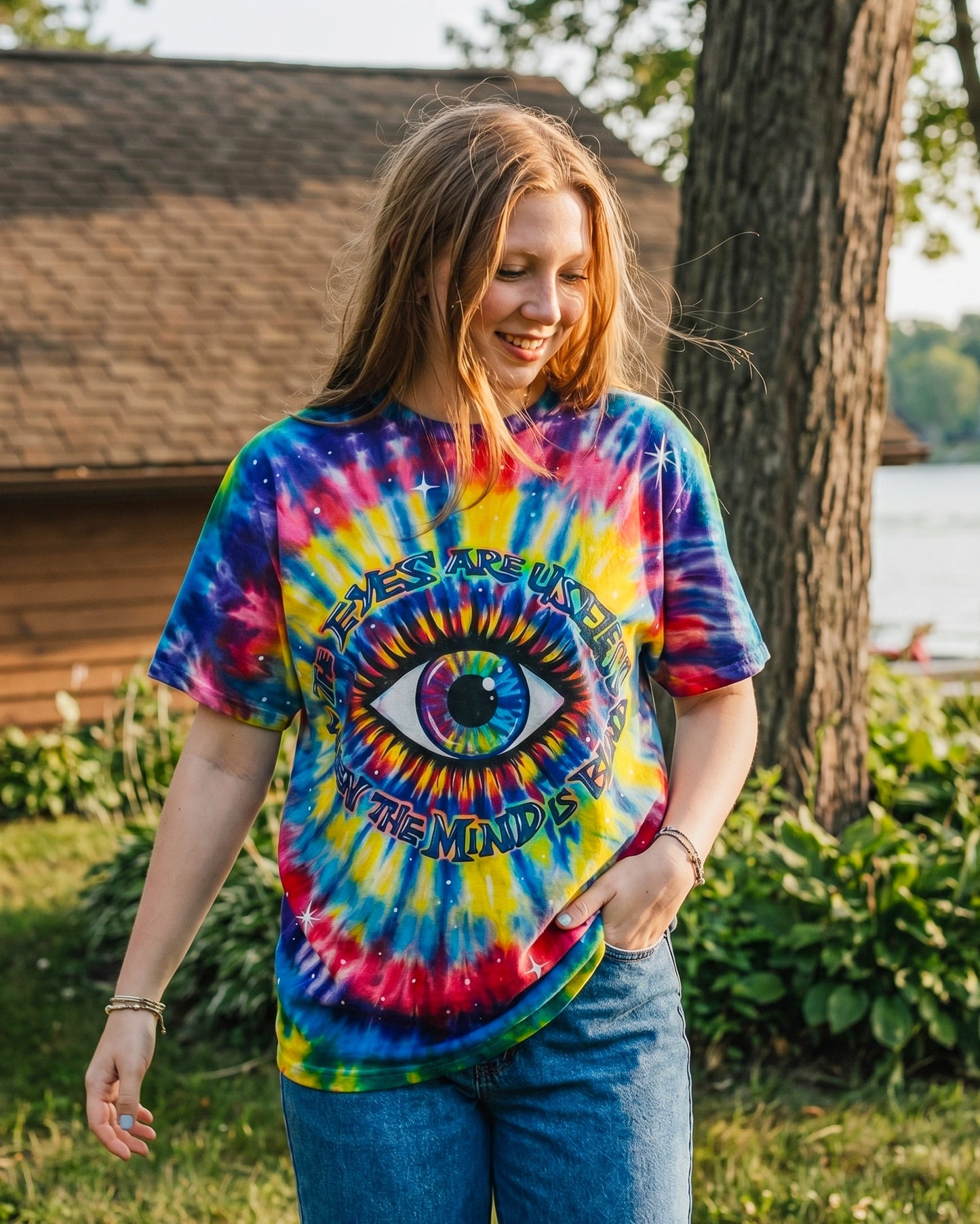 THE EYES ARE USELESS WHEN THE MIND IS BLIND ALL OVER PRINT SHIRT - KM1404261