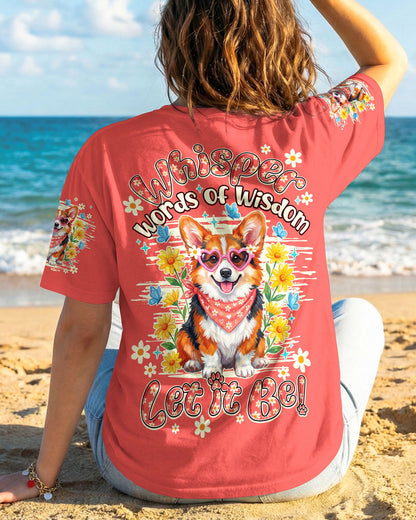 WHISPER WORDS OF WISDOM LET IT BE CORGI ALL OVER PRINT - TY0904262