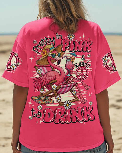 PRETTY IN PINK FLAMINGO ALL OVER PRINT - TY0904261
