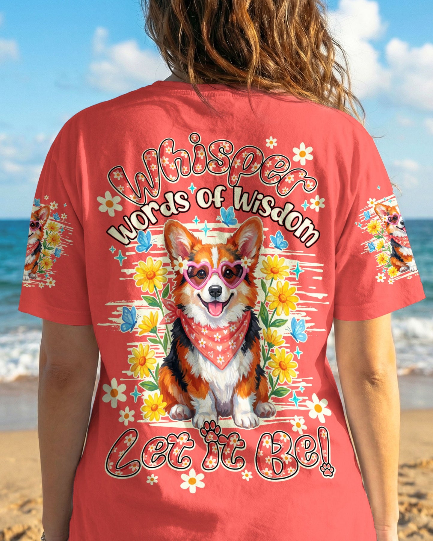 WHISPER WORDS OF WISDOM LET IT BE CORGI ALL OVER PRINT - TY0904262