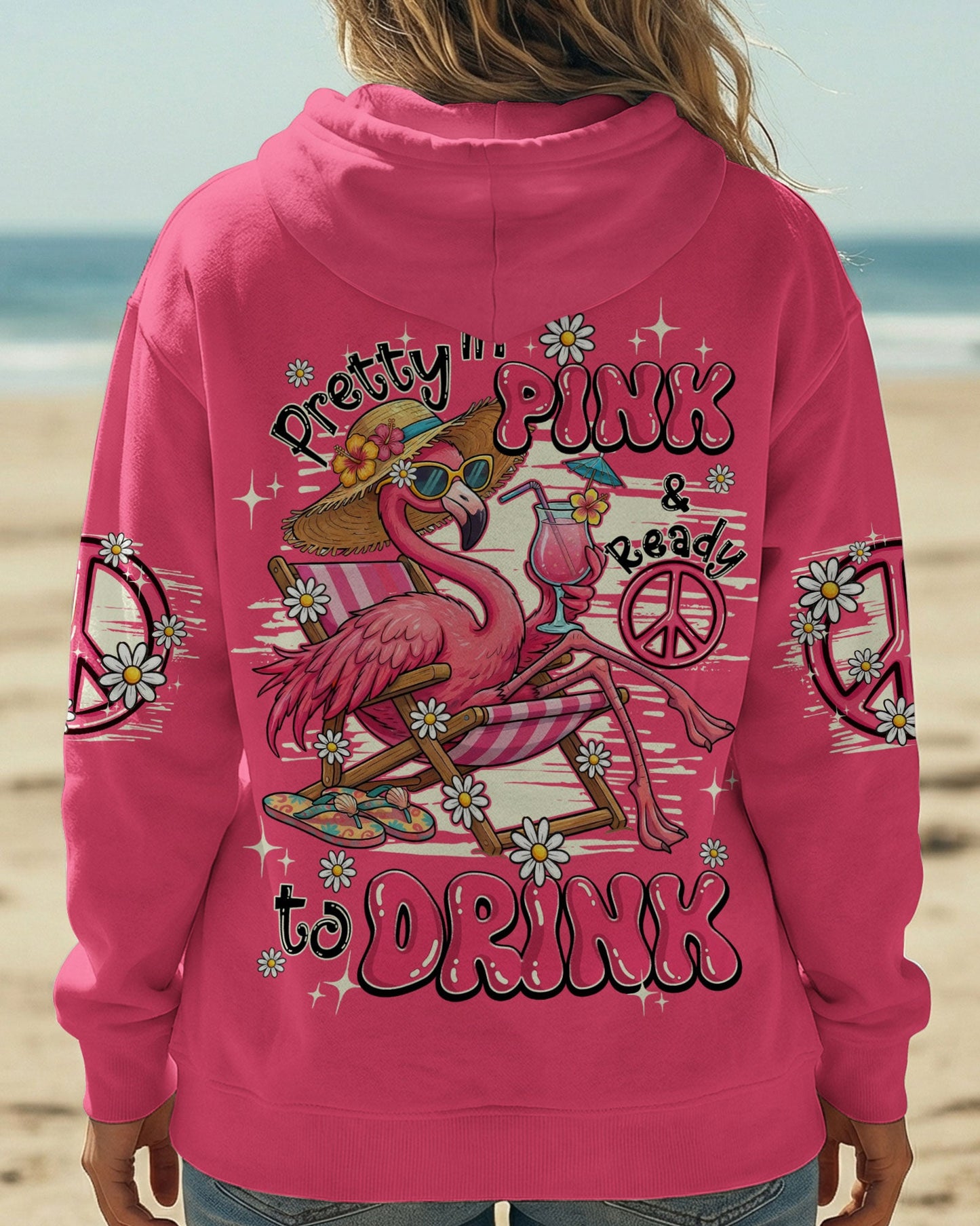 PRETTY IN PINK FLAMINGO ALL OVER PRINT - TY0904261