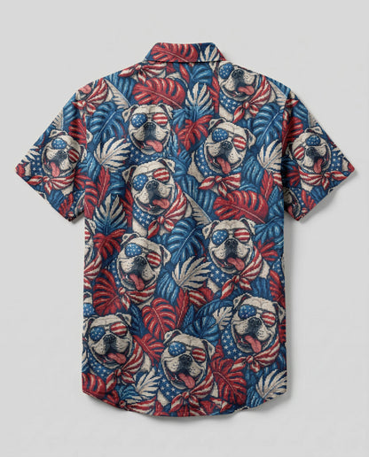 AMERICAN BULLDOG BUTTON-DOWN COLLAR SHIRT - KMTM0206261