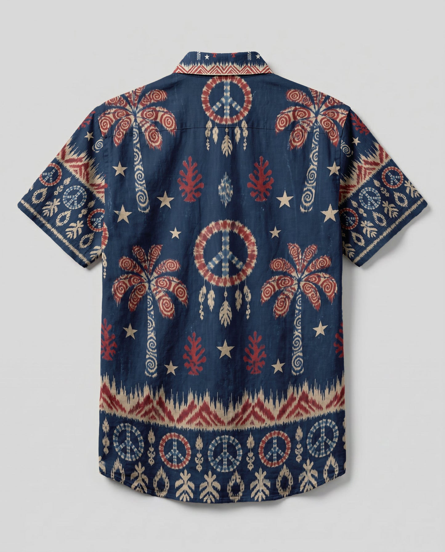 PEACE PALM IKAT BUTTON-DOWN COLLAR SHIRT - KMTM0906261