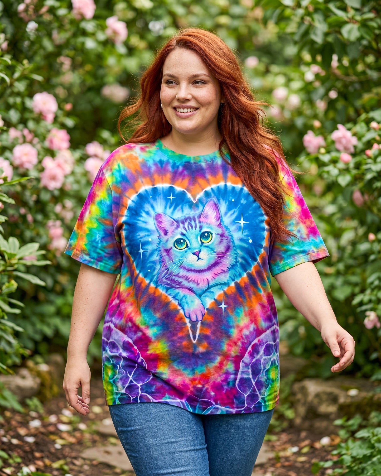 NEON DREAM CAT HEART ALL OVER PRINT – KM0405261