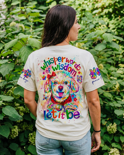 WHISPER WORDS OF WISDOM LET IT BE POODLE DOG ALL OVER PRINT - RI0705261