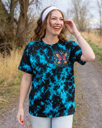 JUST BELIEVE PSYCHEDELIC BUTTERFLY ALL OVER PRINT - RI2506261