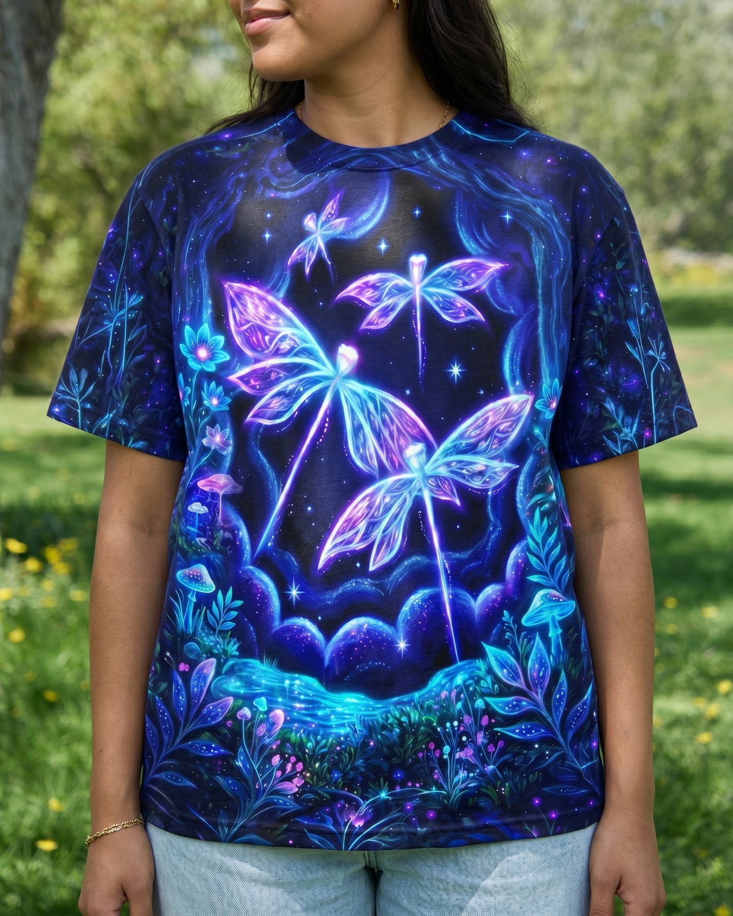 JUST BREATHE AND BELIEVE DRAGONFLY ALL OVER PRINT - RI1405261