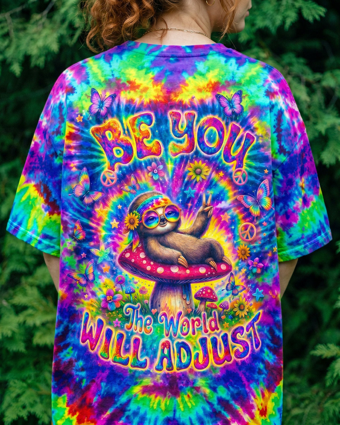 BE YOU HIPPIE SLOTH ALL OVER PRINT - RI0707262