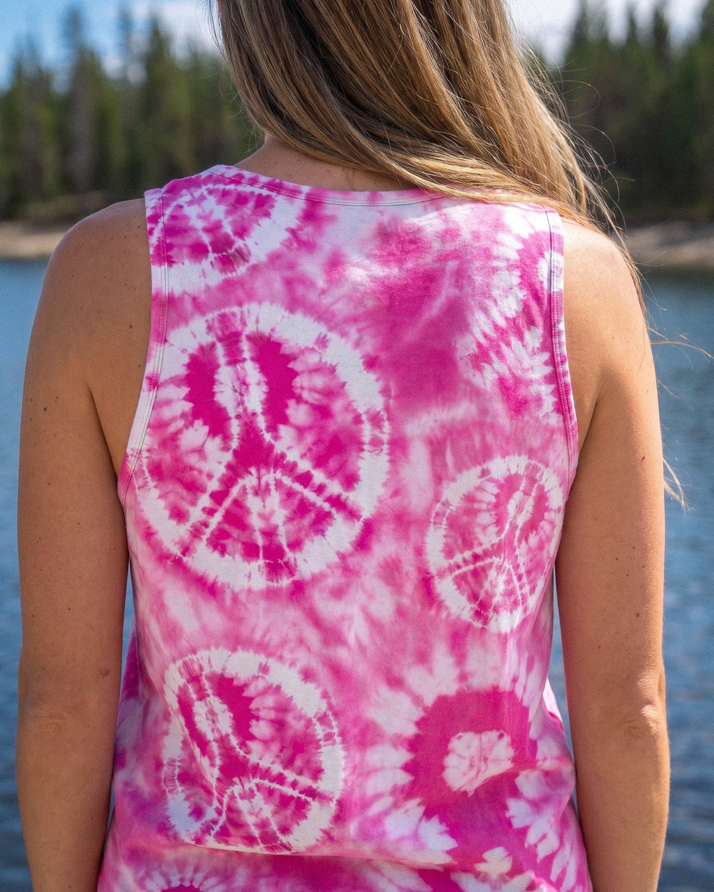 PINK PEACE SWIRL ALL OVER PRINT - RI1006261