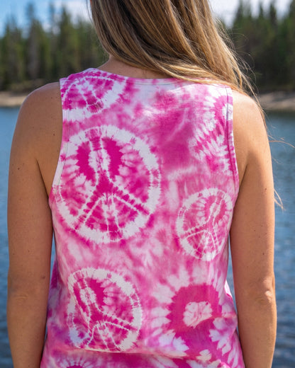 PINK PEACE SWIRL ALL OVER PRINT - RI1006261