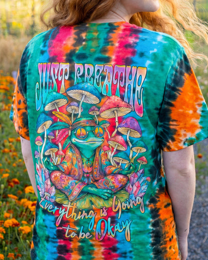 JUST BREATHE HIPPIE FROG ALL OVER PRINT - RI2706212