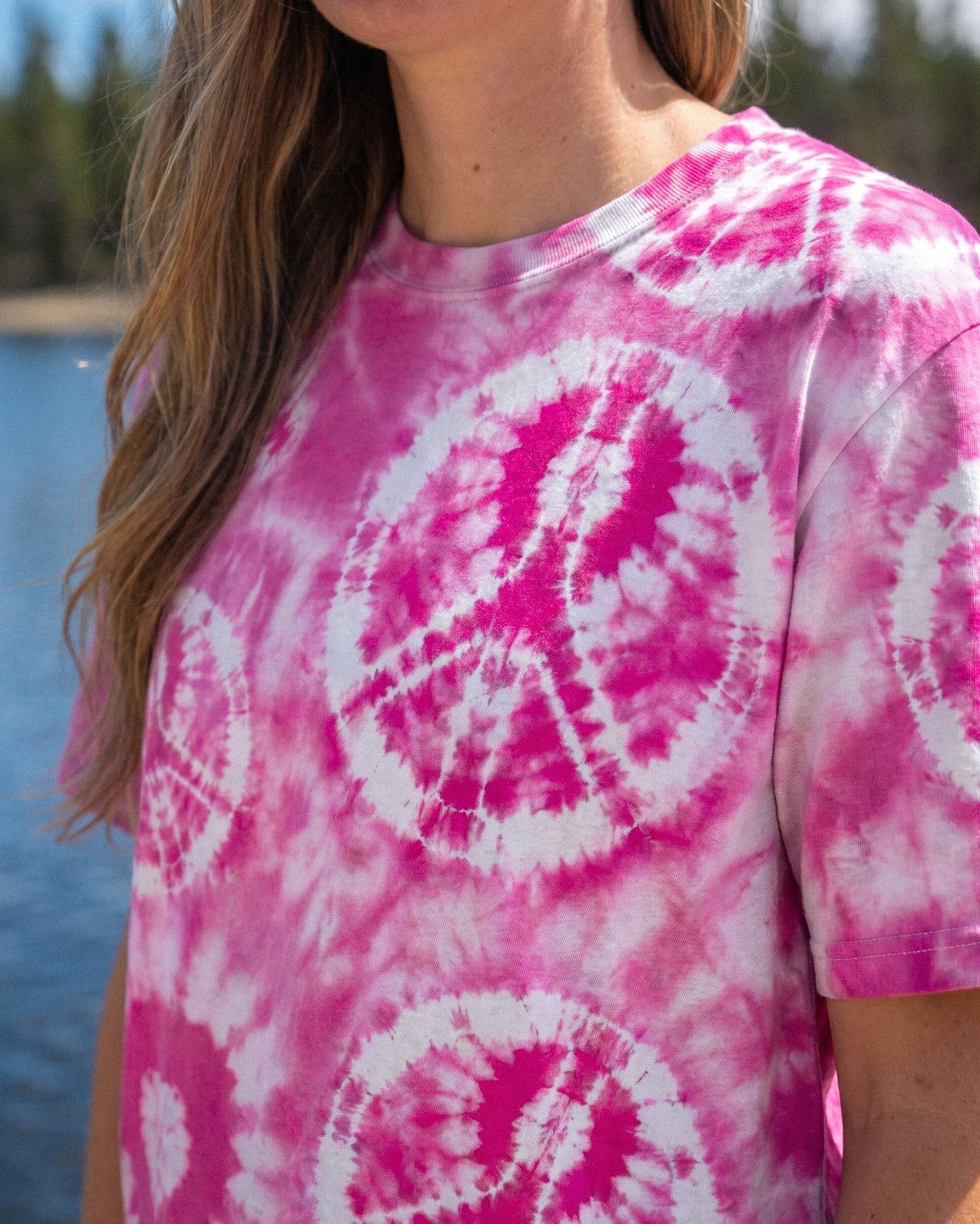 PINK PEACE SWIRL ALL OVER PRINT - RI1006261