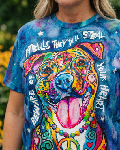 PITBULL THEY WILL STEAL YOUR HEART ALL OVER PRINT - KM0904262