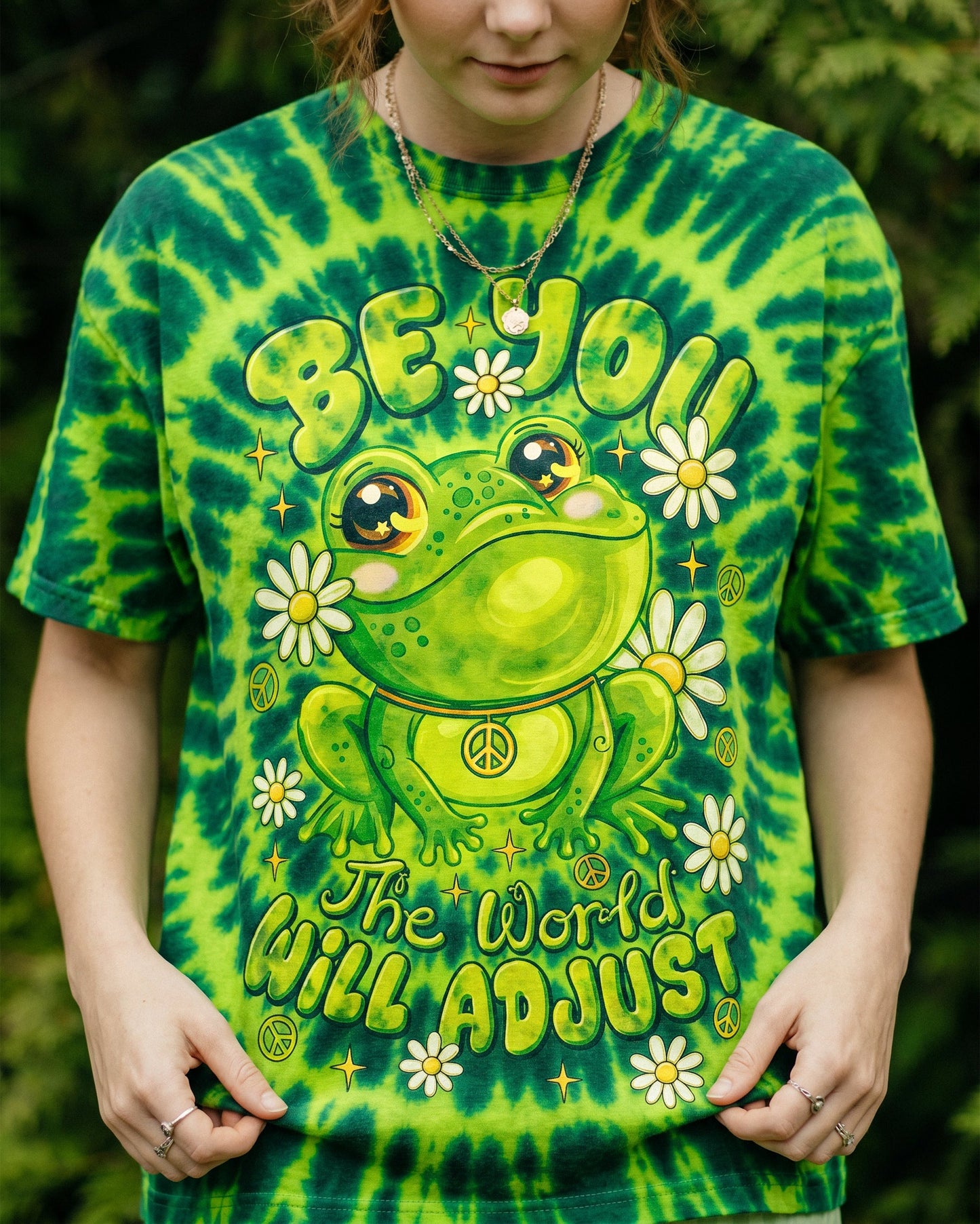 BE YOU HIPPIE FROG ALL OVER PRINT - RI0107262