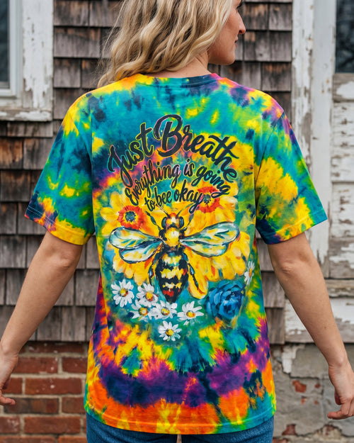 JUST BREATHE BEE SUNFLOWER ALL OVER PRINT - RI2304261