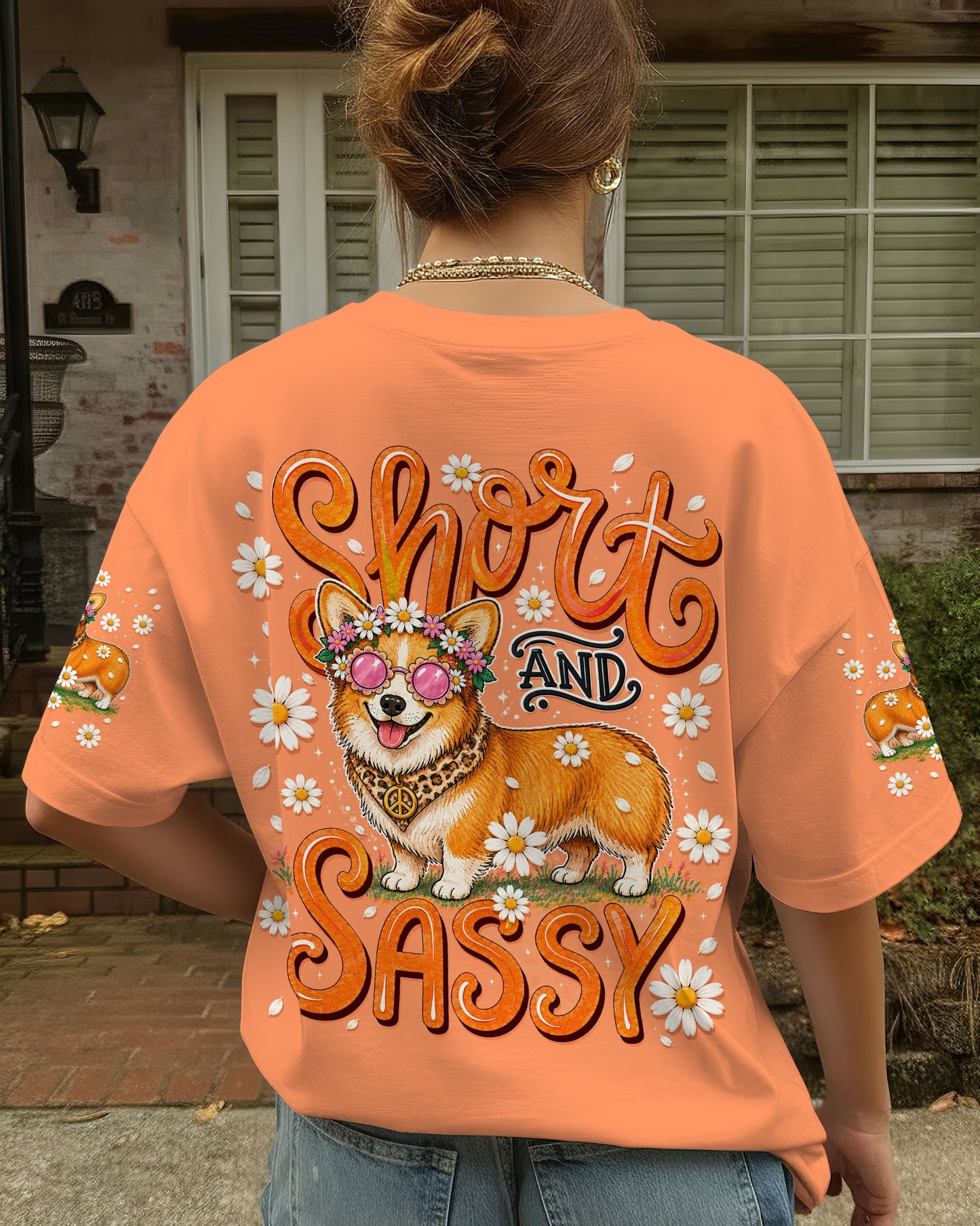 SHORT AND SASSY CORGI DOG ALL OVER PRINT - TLNT0906263
