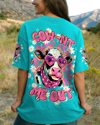 COW-NT ME OUT FUNNY ALL OVER PRINT - TLNT1306262