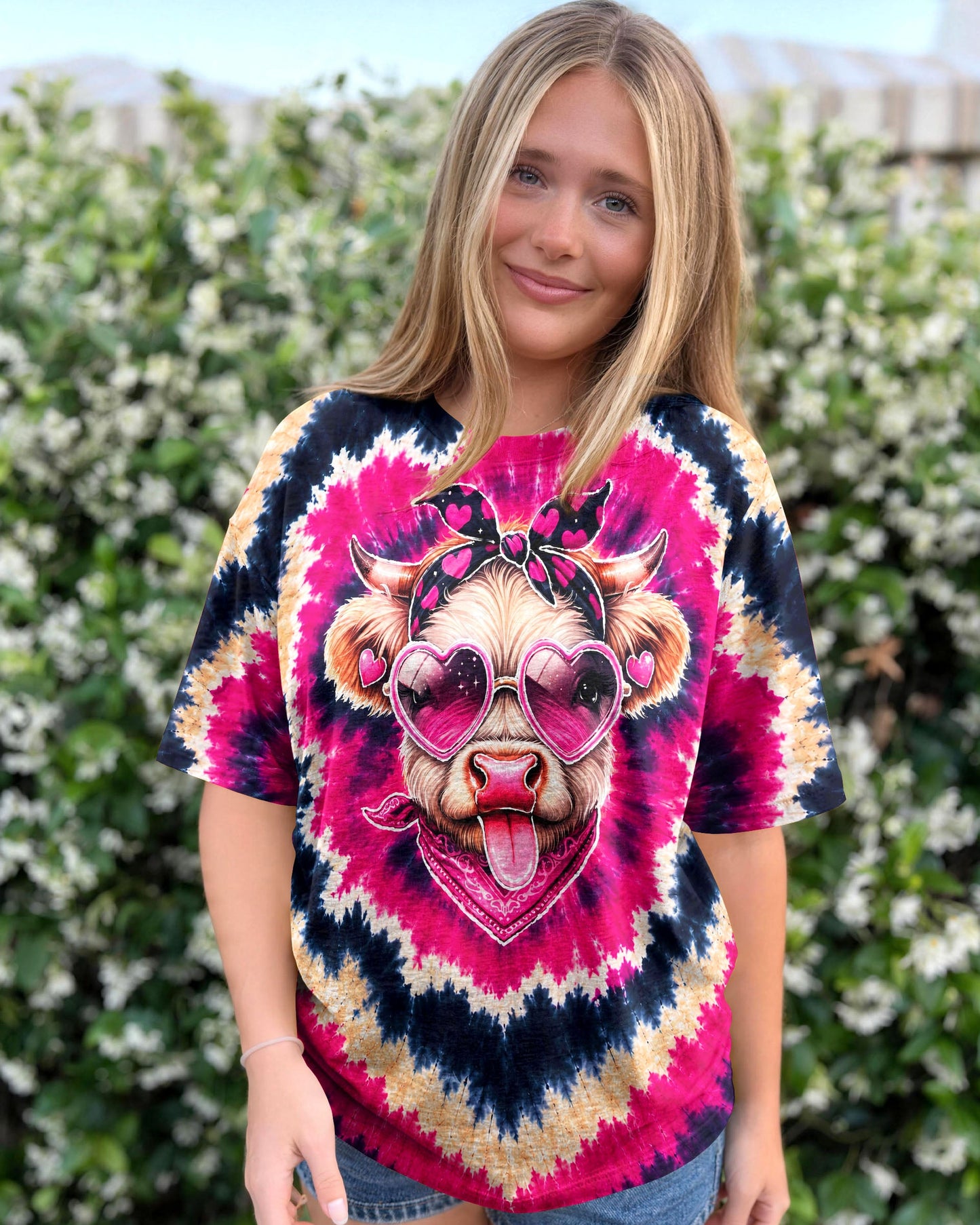 HEIFER COW HEART SWIRL ALL OVER PRINT  - TLNT2406263