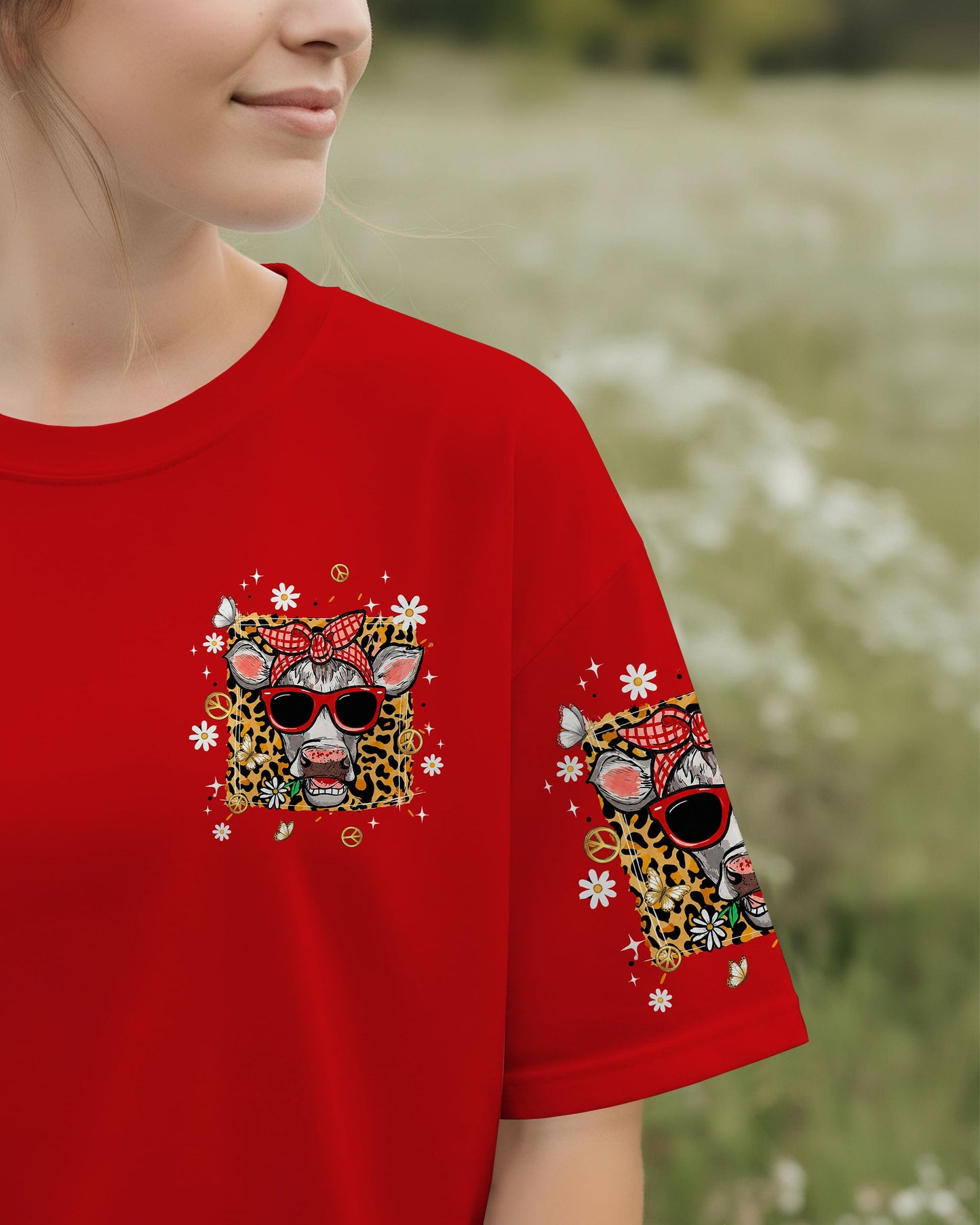 APPARENTLY I HAVE AN ATTITUDE WHO KNEW COW ALL OVER PRINT - TLNT1306261