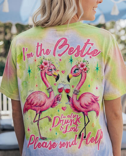 I'M THE BESTIE FLAMINGO ALL OVER PRINT – RI0605262