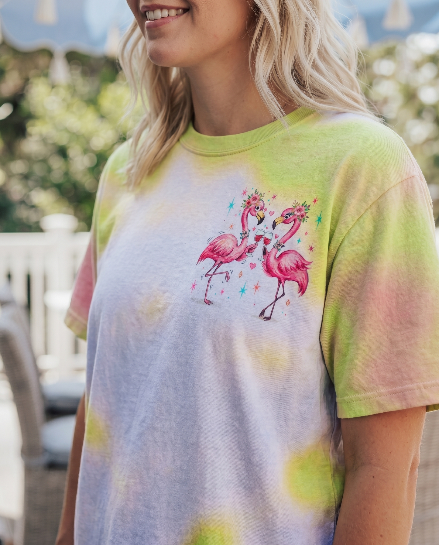 I'M THE BESTIE FLAMINGO ALL OVER PRINT – RI0605262
