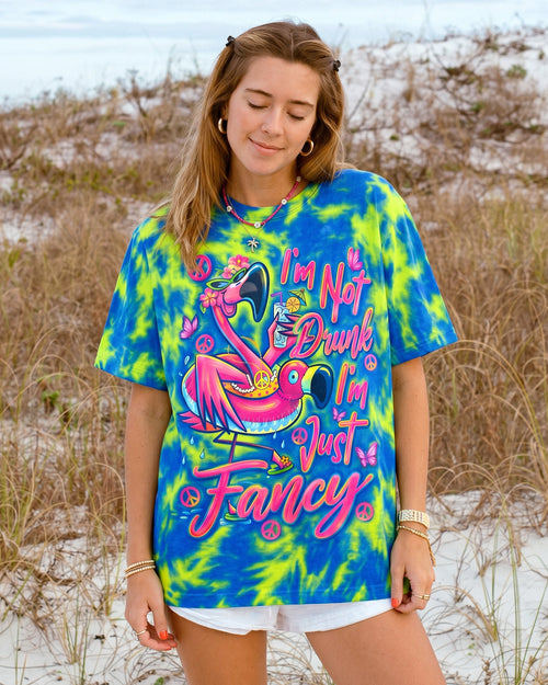 I'M NOT DRUNK FANCY FLAMINGO ALL OVER PRINT - RI0107261