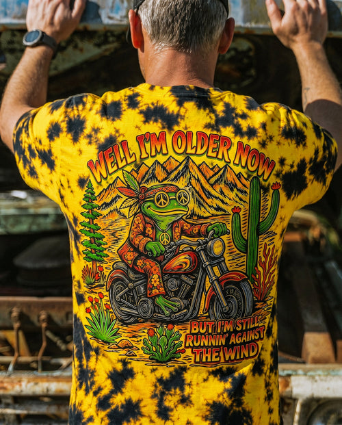 WELL I'M OLDER NOW HIPPIE FROG ALL OVER PRINT - RI2606261