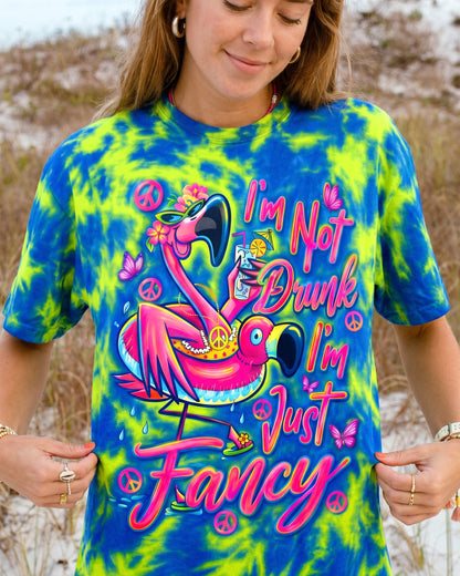 I'M NOT DRUNK FANCY FLAMINGO ALL OVER PRINT - RI0107261