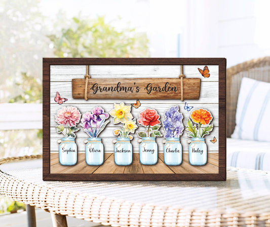 Mother's Day Personalized Birth Month Flower Sign