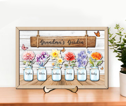 Mother's Day Personalized Birth Month Flower Sign