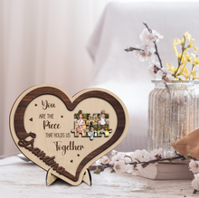 Load image into Gallery viewer, Mother&#39;s Day Custom Mom Puzzle Heart Sign
