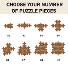Load image into Gallery viewer, Mother&#39;s Day Custom Mom Puzzle Heart Sign
