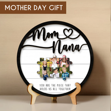 Load image into Gallery viewer, Mother&#39;s Day Custom Puzzle Sign for Grandmother
