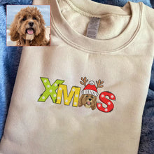 Load image into Gallery viewer, Personalized Pet Dog Cat XMAS Embroidered T-Shirt Hoodie Sweatshirt
