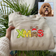 Load image into Gallery viewer, Personalized Pet Dog Cat XMAS Embroidered T-Shirt Hoodie Sweatshirt
