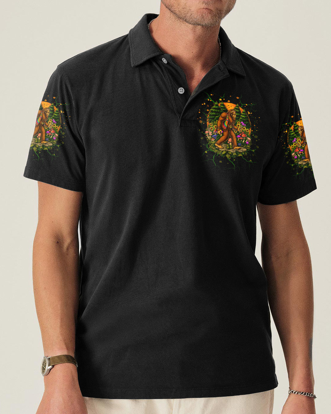 TRIPPY BIGFOOT LET'S GET WEIRD BIGFOOT ALL OVER PRINT - TLNT2805262