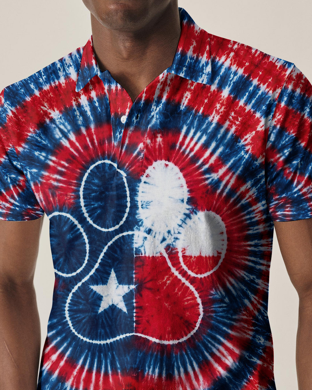 PAW PRINT TEXAS MAP SWIRL ALL OVER PRINT - TLNT1206262