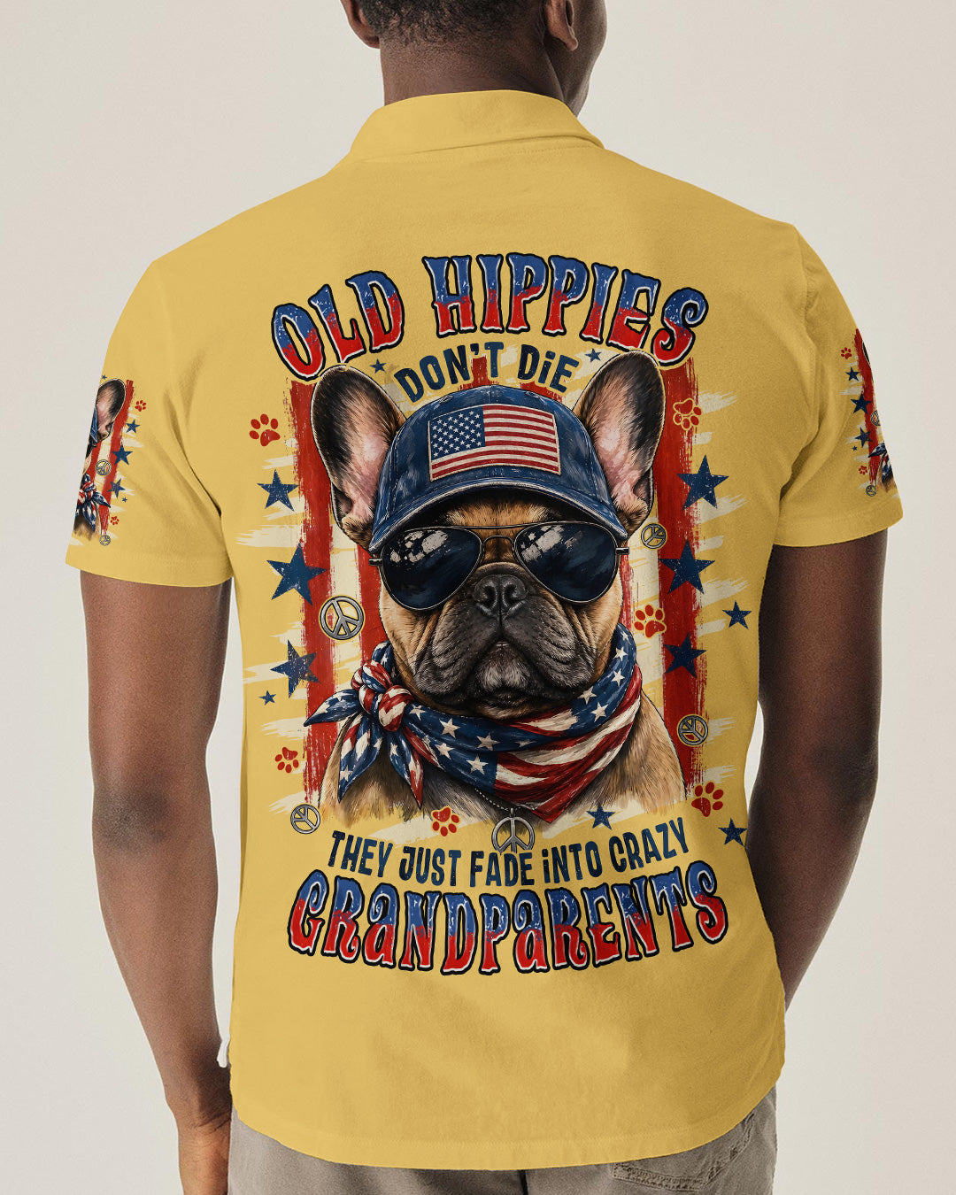 OLD HIPPIES FRENCH BULLDOG ALL OVER PRINT - TYPQ2705263