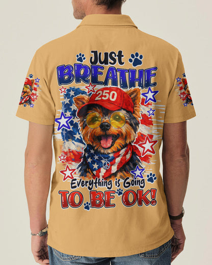JUST BREATHE YORKSHIRE TERRIER DOG ALL OVER PRINT - TY1405262