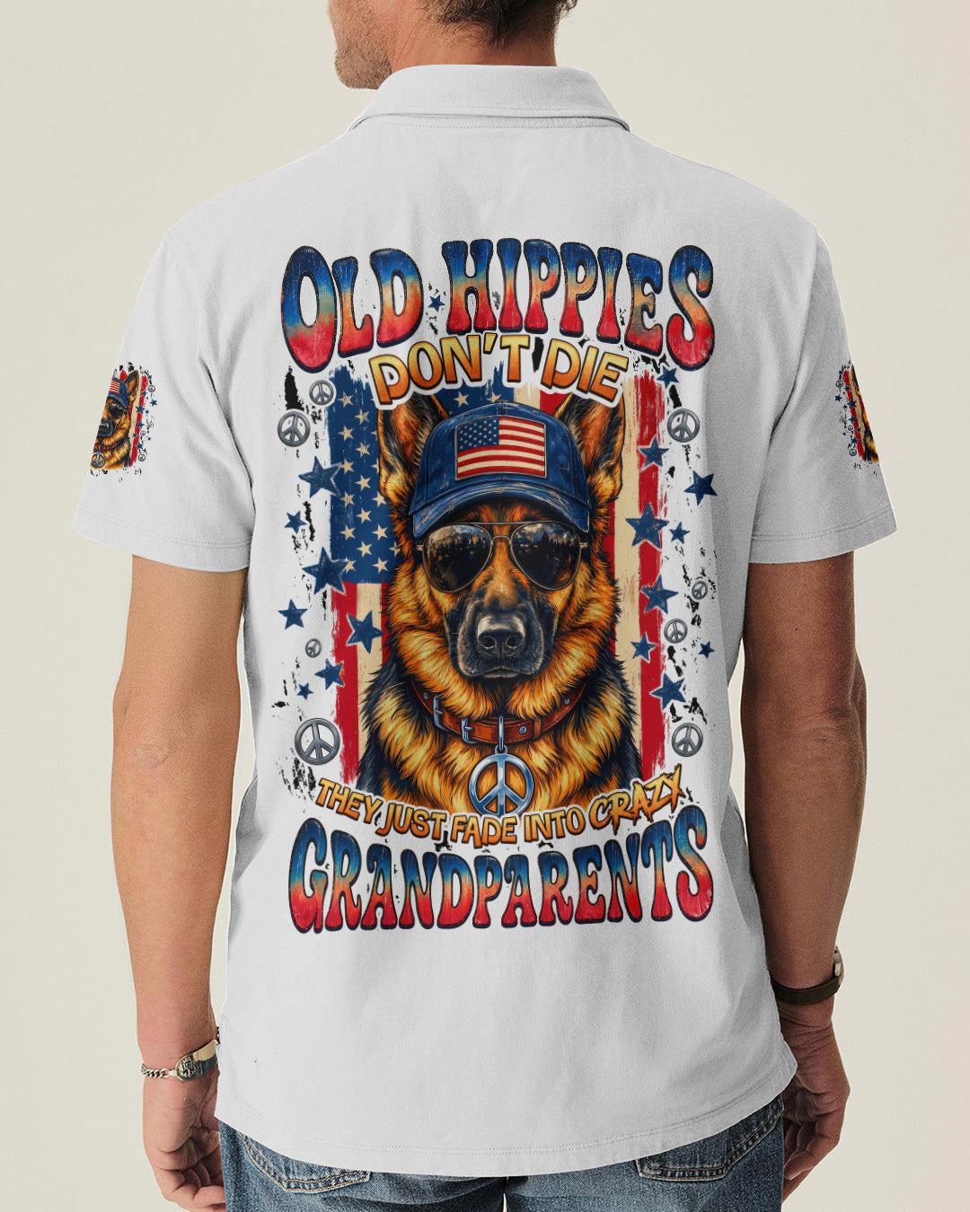 OLD HIPPIES GERMAN SHEPHERD DOG ALL OVER PRINT - TYQY0505261
