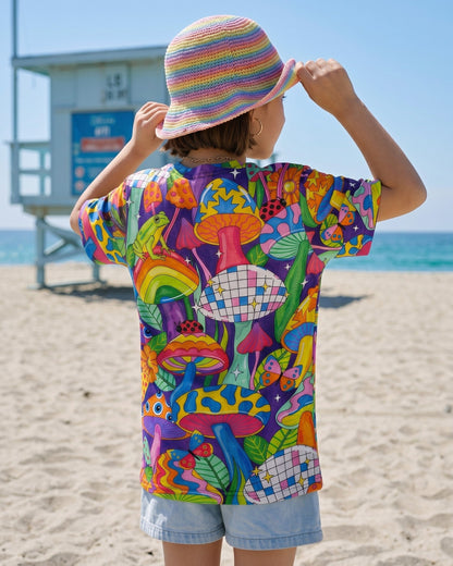 GROOVY MUSHROOM DISCO PARTY ALL OVER PRINT - RITD0906262