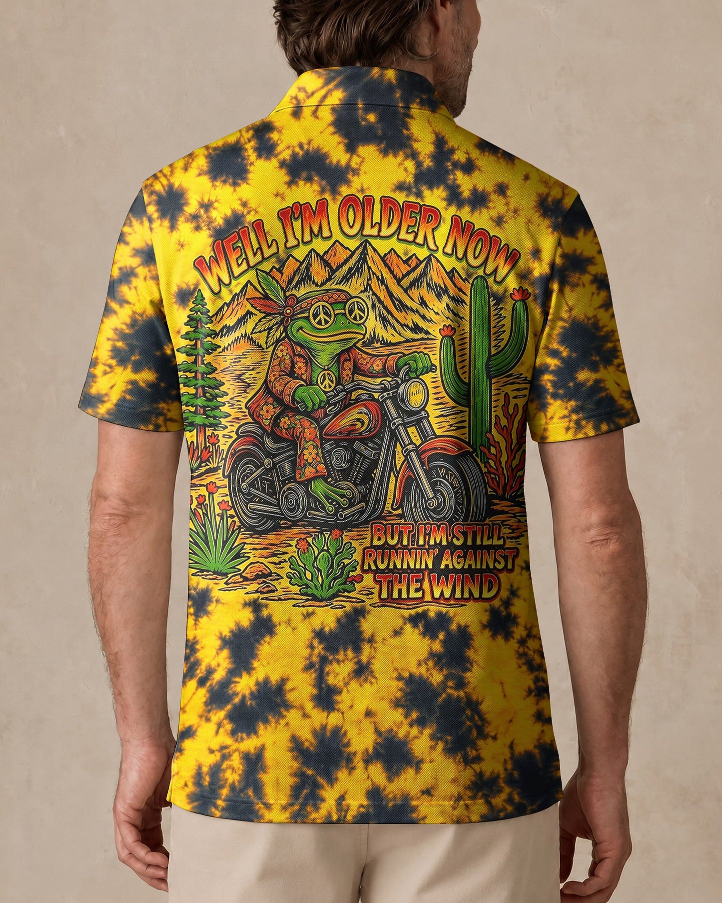 WELL I'M OLDER NOW HIPPIE FROG ALL OVER PRINT - RI2606261