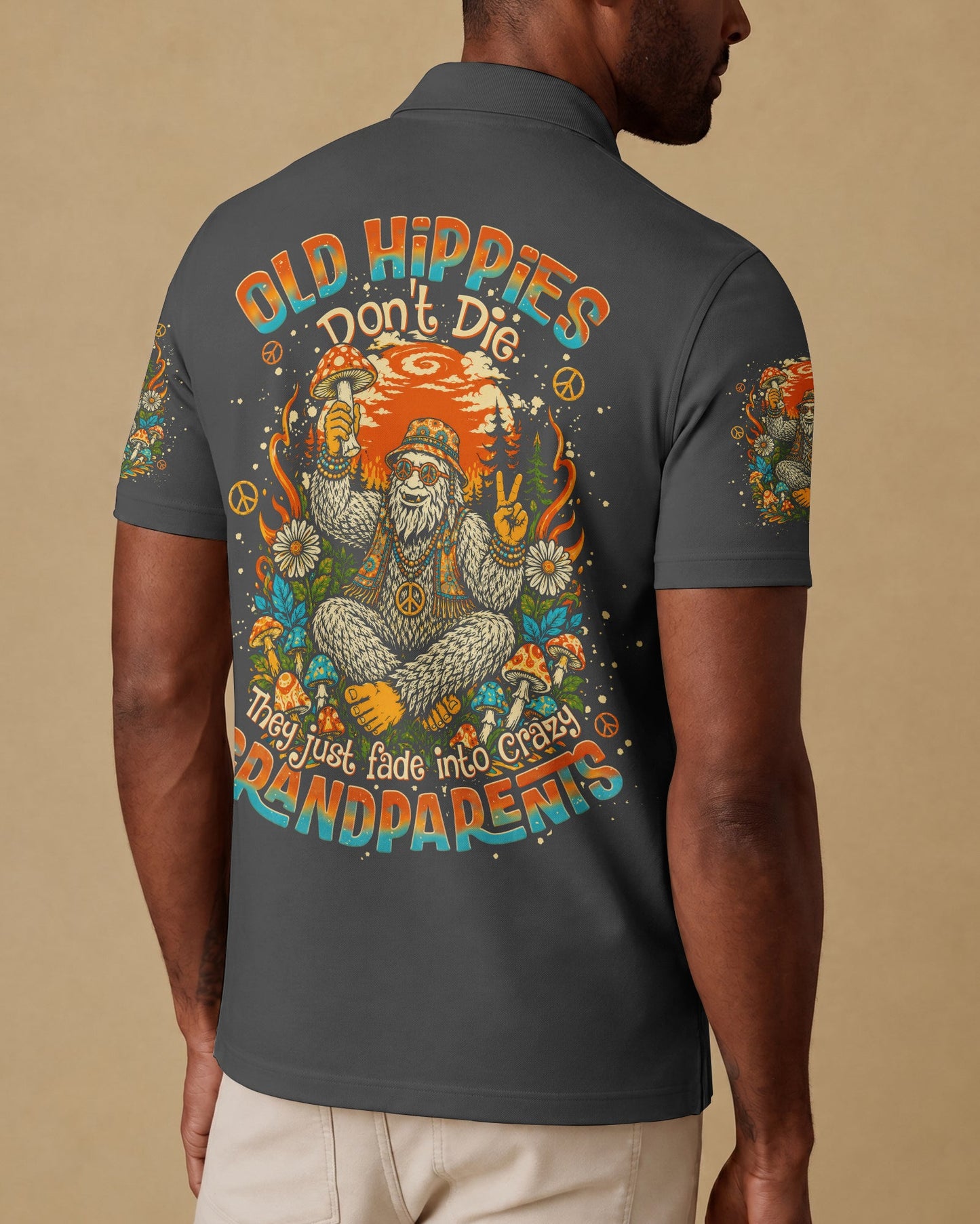 OLD HIPPIES BIGFOOT RETRO ALL OVER PRINT  - TLNO0506262