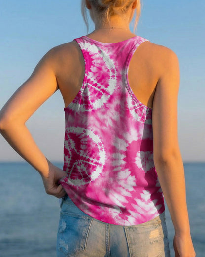 PINK PEACE SWIRL ALL OVER PRINT - RI1006261
