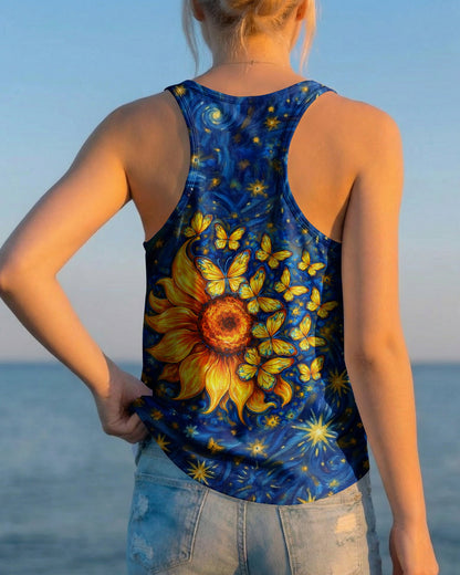 BUTTERFLY SUNFLOWER ALL OVER PRINT - TLHN0907262